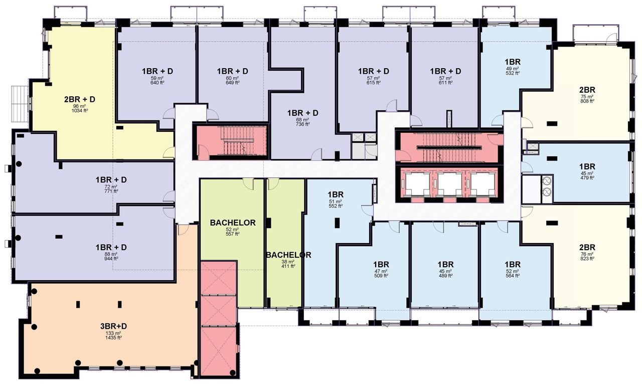 Construction site plan for project from page 59 of the file '2024-10-11 - Urban Design Brief - D07-12-24-0127'
