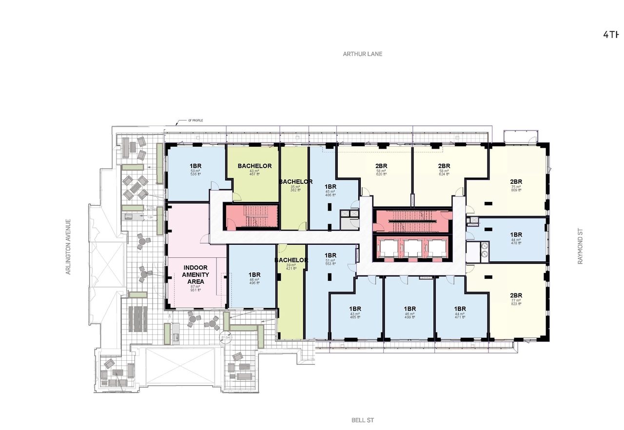 Floor plan for project from page 61 of the file '2024-10-11 - Urban Design Brief - D07-12-24-0127'