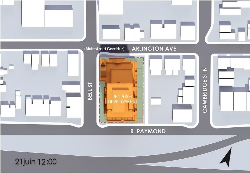 Construction site plan for project from page 69 of the file '2024-10-11 - Urban Design Brief - D07-12-24-0127'