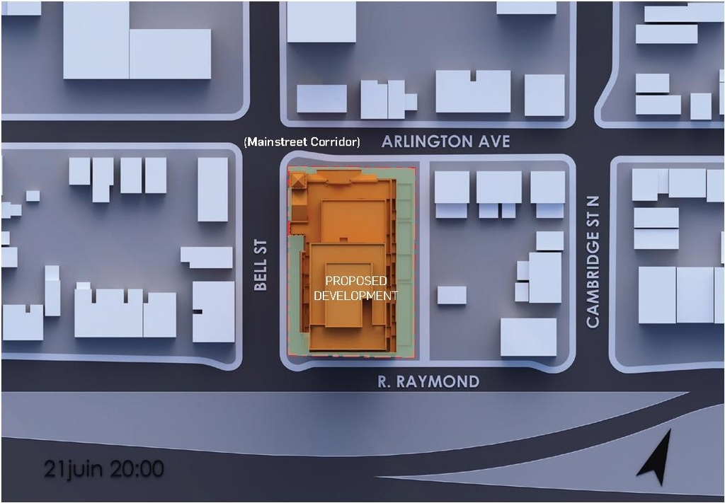 Construction site plan for project from page 69 of the file '2024-10-11 - Urban Design Brief - D07-12-24-0127'