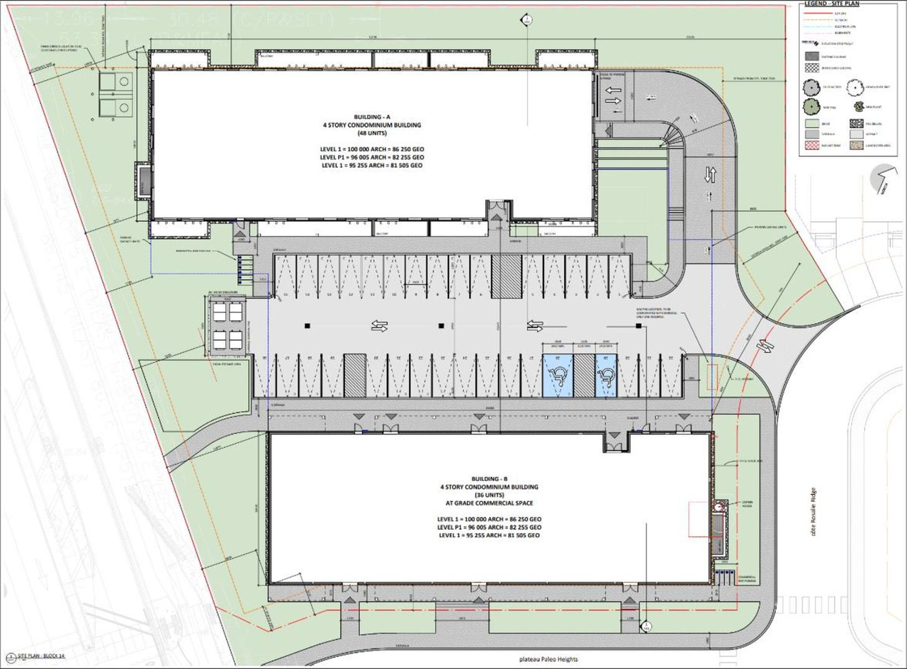 Construction site plan for project from page 21 of the file '2024-10-17 - Planning Rationale & Urban Design Brief - D07-12-24-0128'