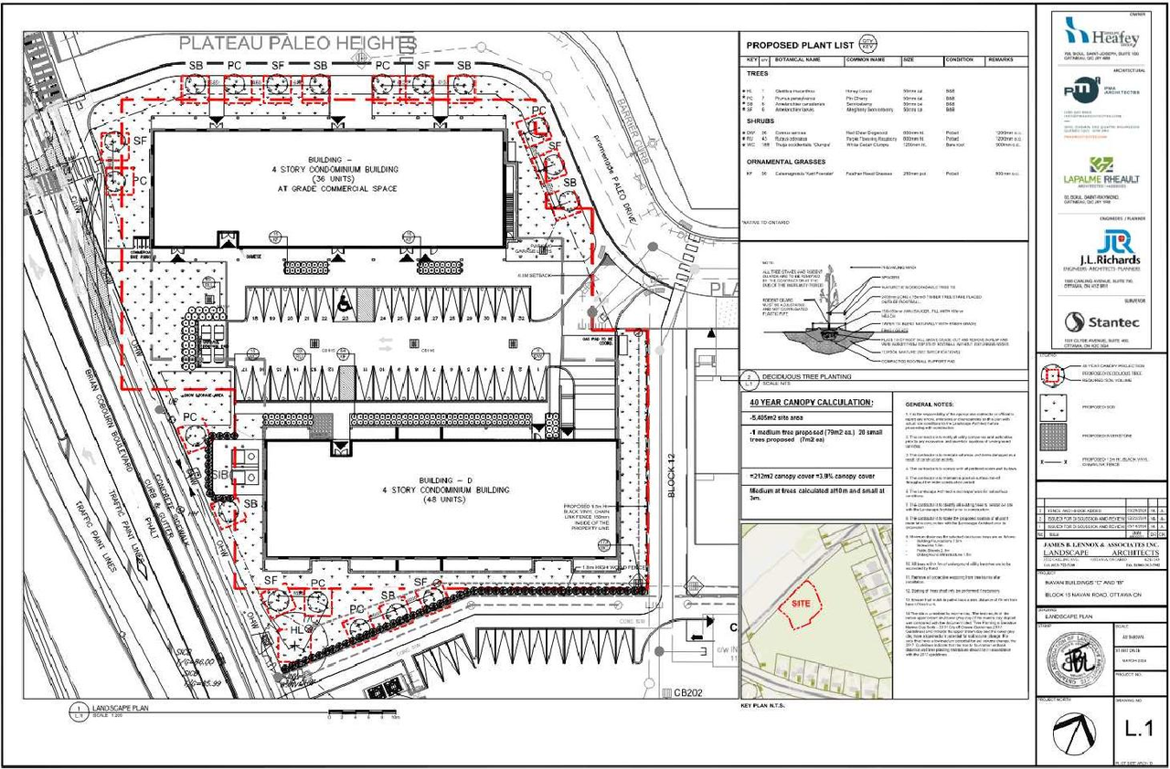 Construction site plan for project from page 30 of the file '2024-10-17 - Planning Rationale & Urban Design Brief - D07-12-24-0129'