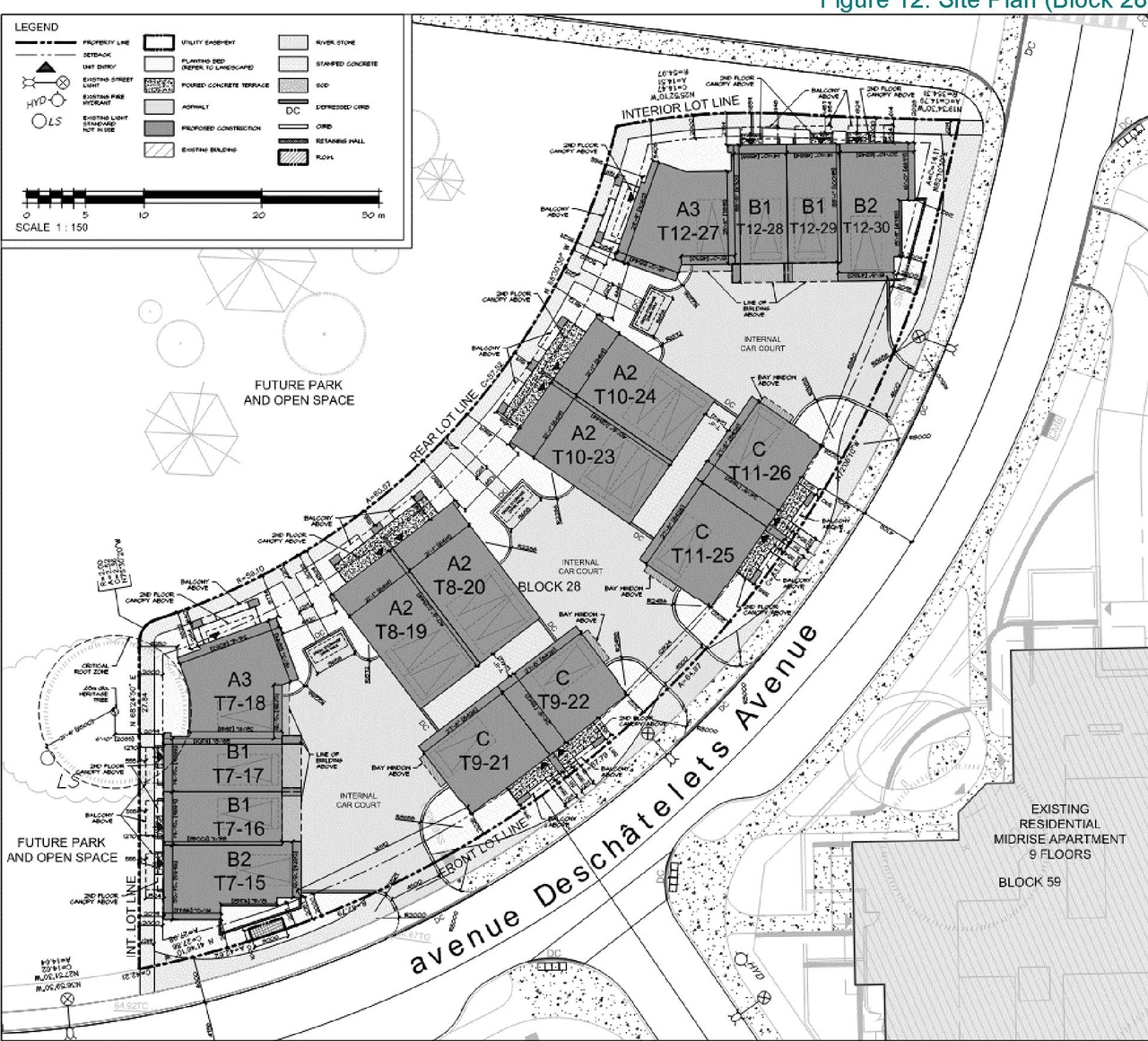 Construction site plan for project from page 20 of the file '2024-10-18 - Urban Design Brief - D07-12-24-0130'