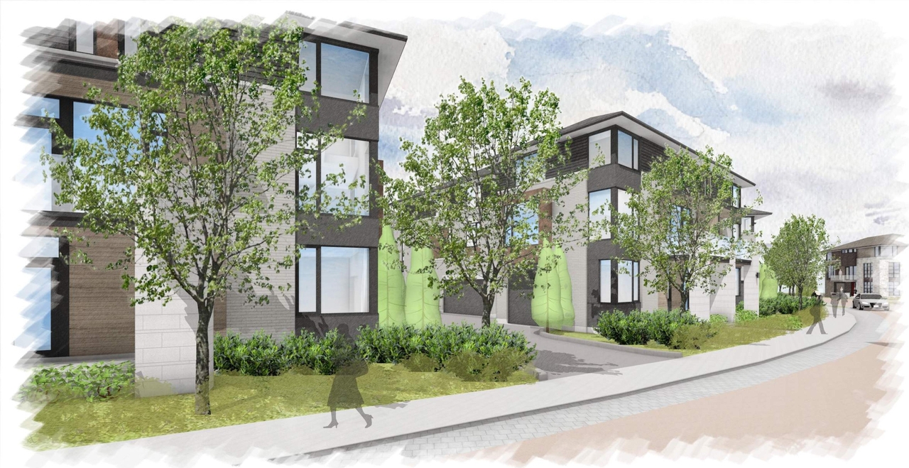 Rendering of building from page 50 of the file '2024-12-23 - Urban Design Brief - D07-12-24-0130'