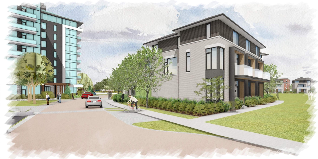 Rendering of building from page 54 of the file '2024-12-23 - Urban Design Brief - D07-12-24-0130'