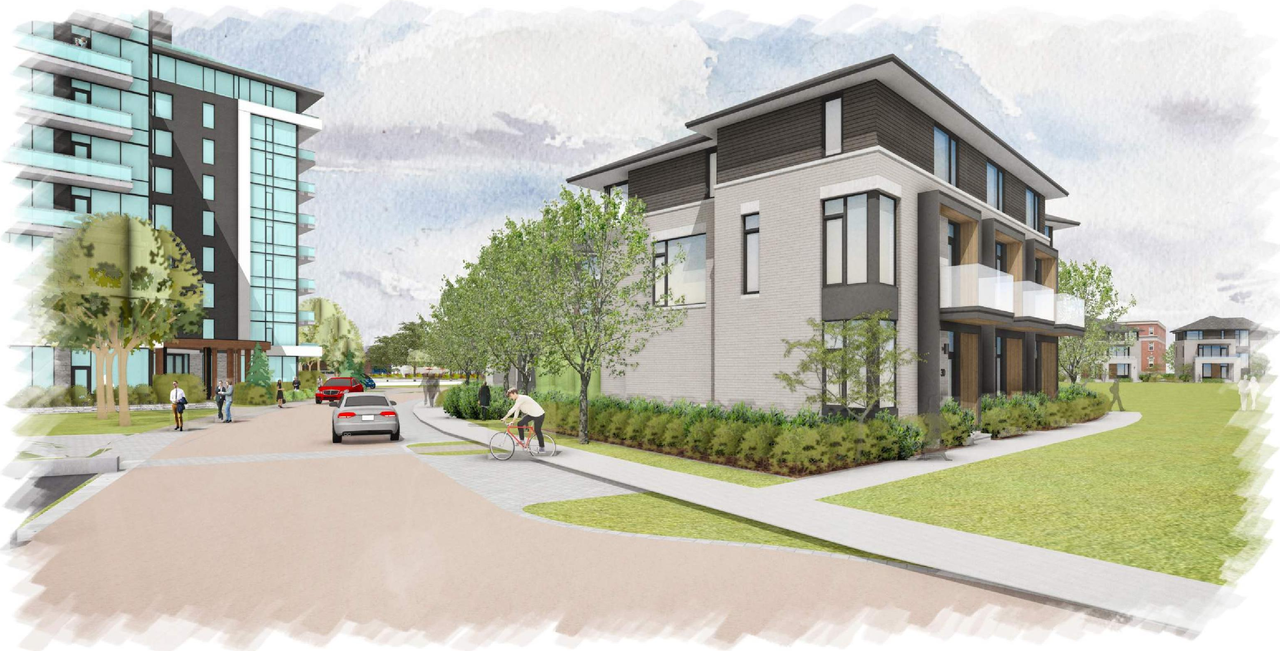 Rendering of building from page 54 of the file '2024-12-23 - Urban Design Brief - D07-12-24-0130'
