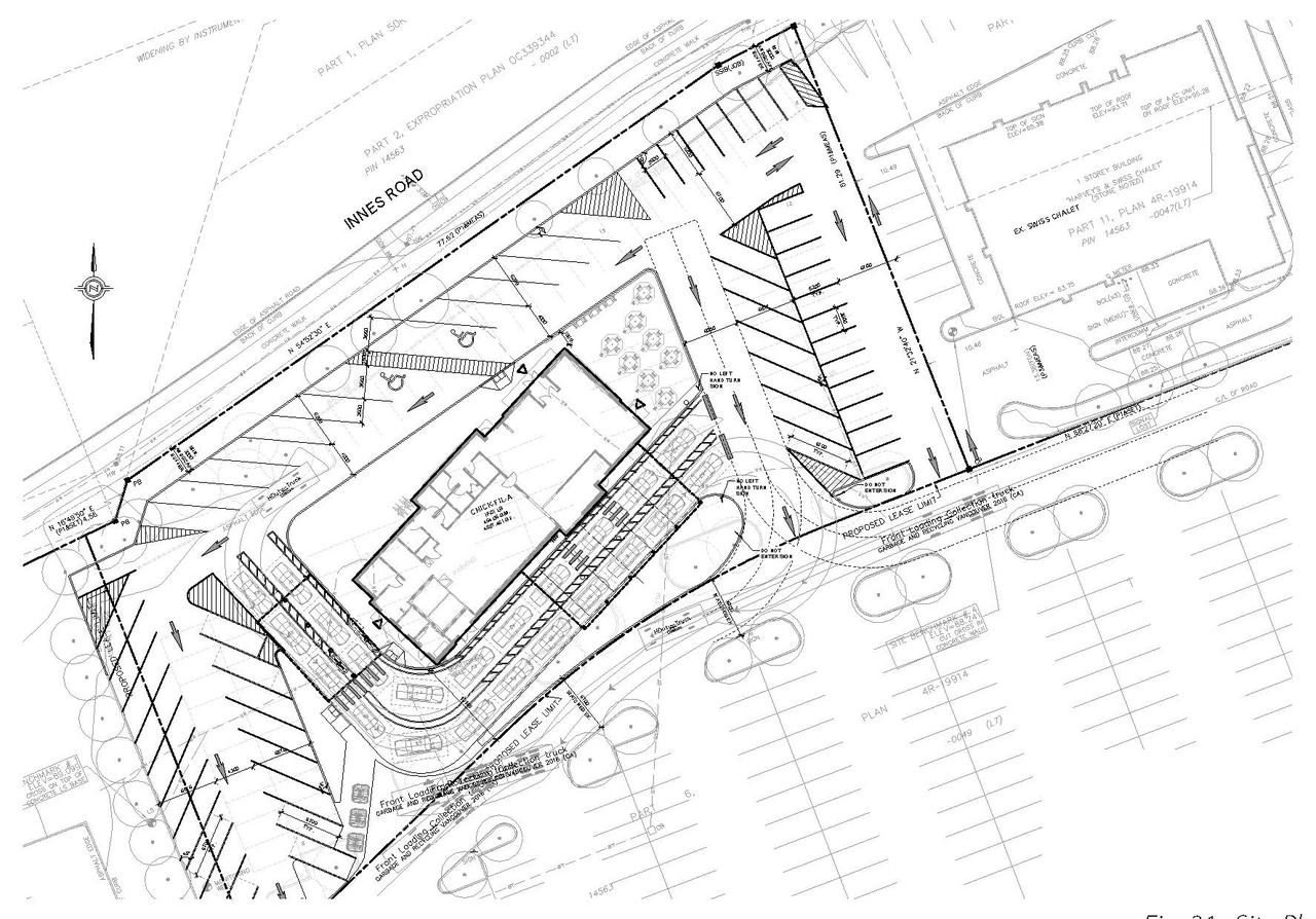 Construction site plan for project from page 26 of the file '2024-10-21 - Urban Design Brief - D07-12-24-0131'