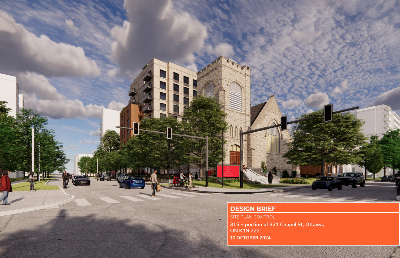 Rendering of building from page 1 of the file '2024-10-22 - Design Brief - D07-12-24-0132'