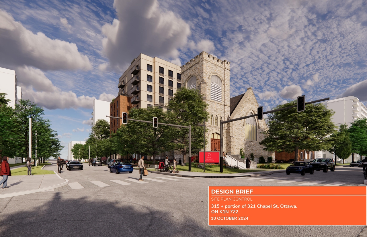 Construction site plan for project from page 1 of the file '2024-10-22 - Design Brief - D07-12-24-0132'