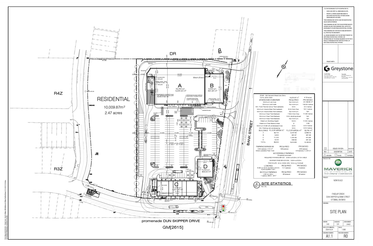 Construction site plan for project from page 17 of the file '2024-11-01 - Urban Design Brief - D07-12-24-0134'