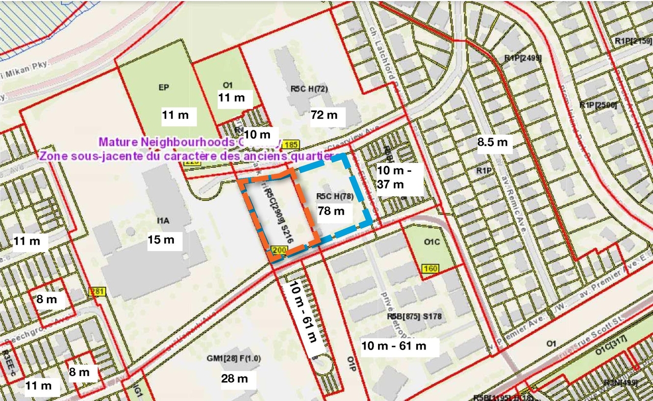 Construction site plan for project from page 8 of the file '2024-10-30 - Urban Design Brief - D07-12-24-0138'