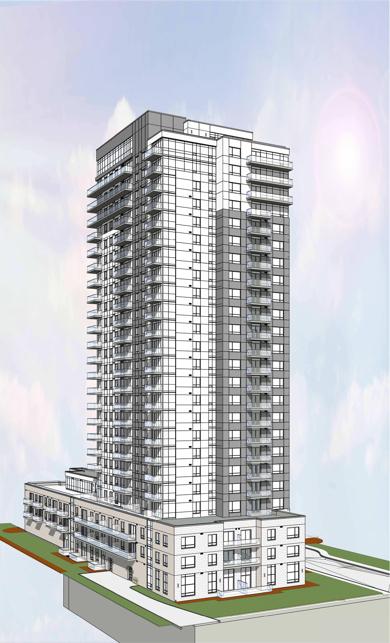 Rendering of building from page 7 of the file '2025-05-27 - Floor Plans, Elevations, 3D Perspectives - D07-12-24-0138'