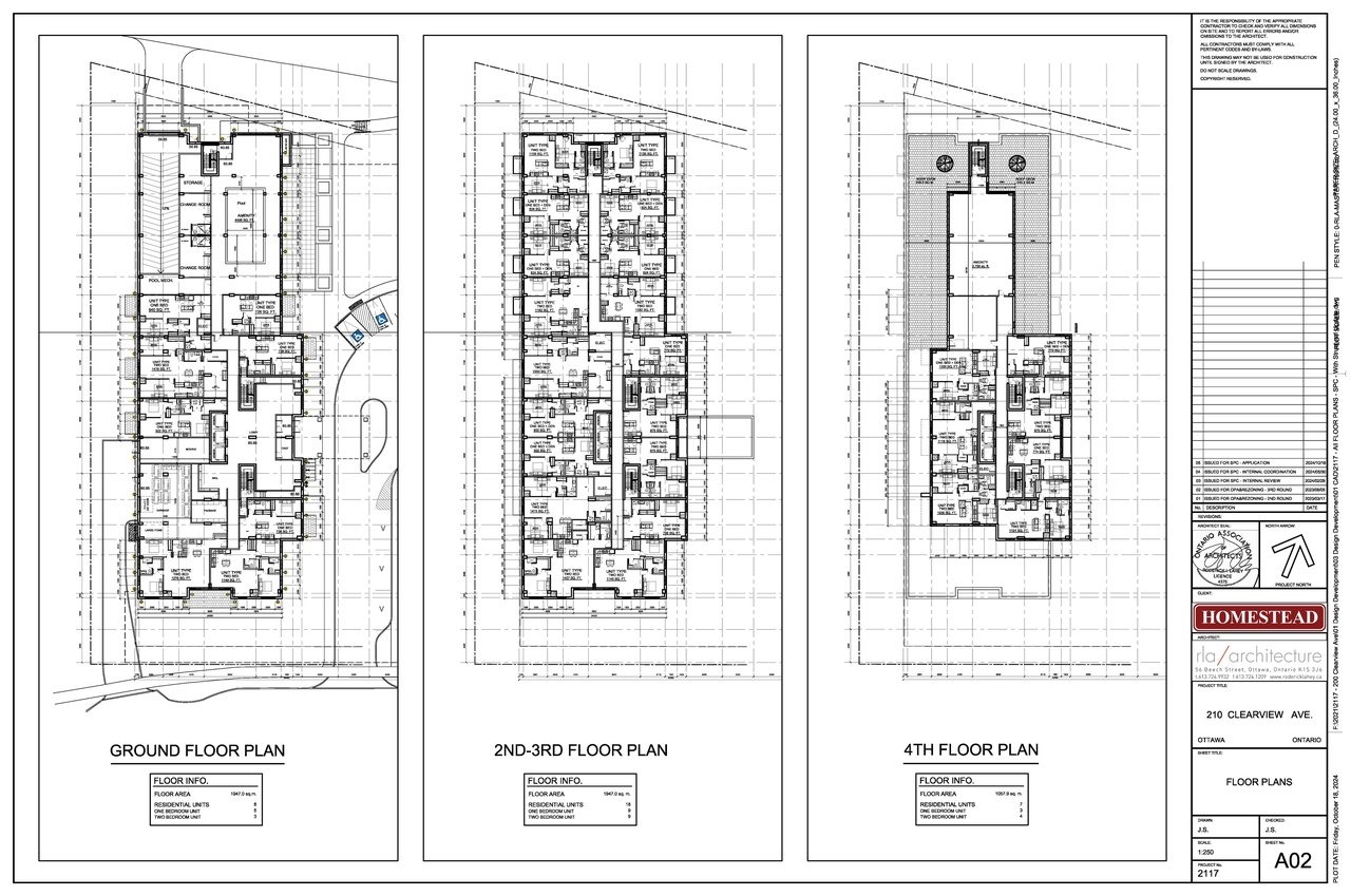 Construction site plan for project from page 2 of the file '2024-10-30 - Floor Plans - D07-12-24-0138'