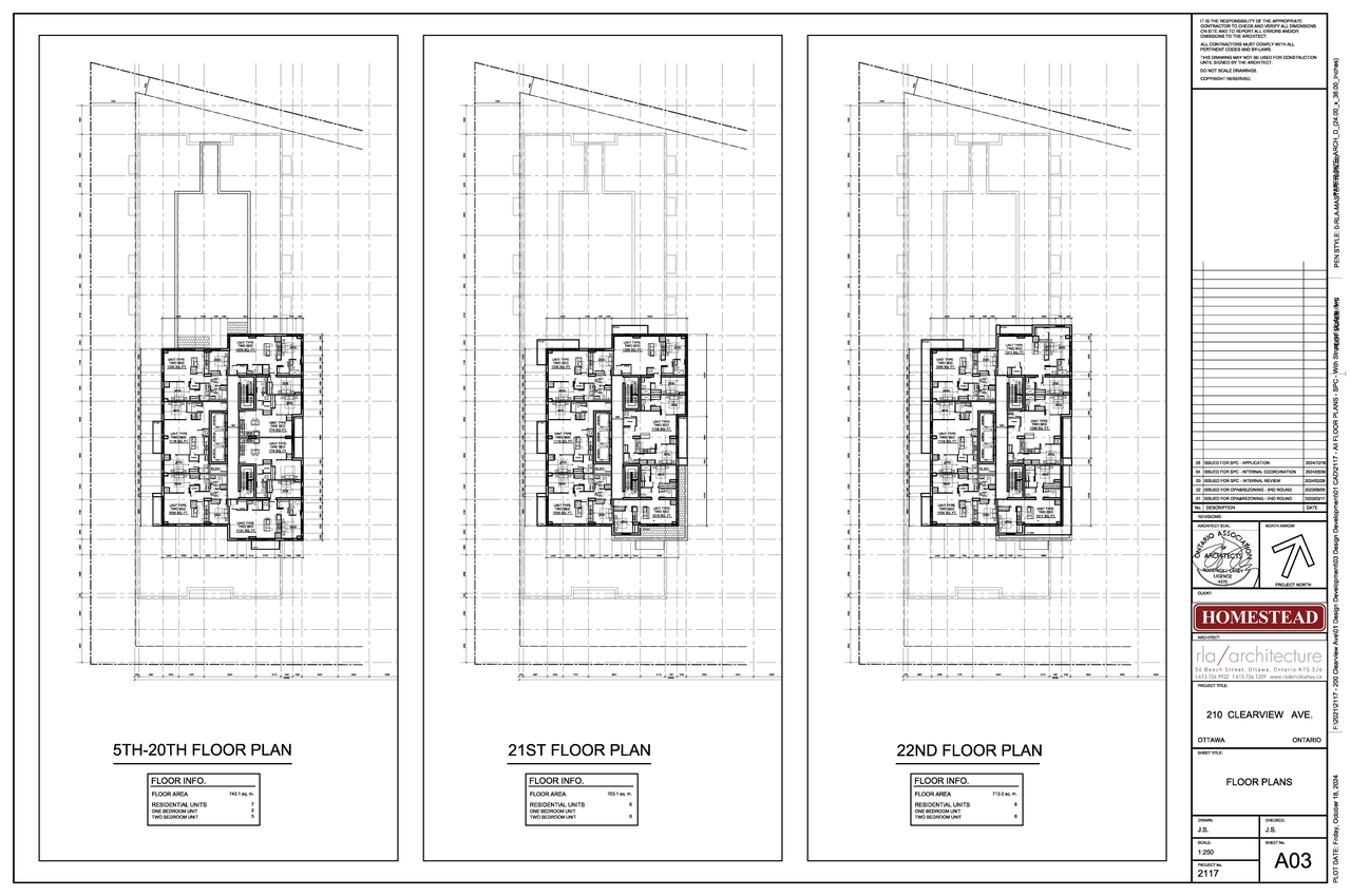 Construction site plan for project from page 3 of the file '2024-10-30 - Floor Plans - D07-12-24-0138'
