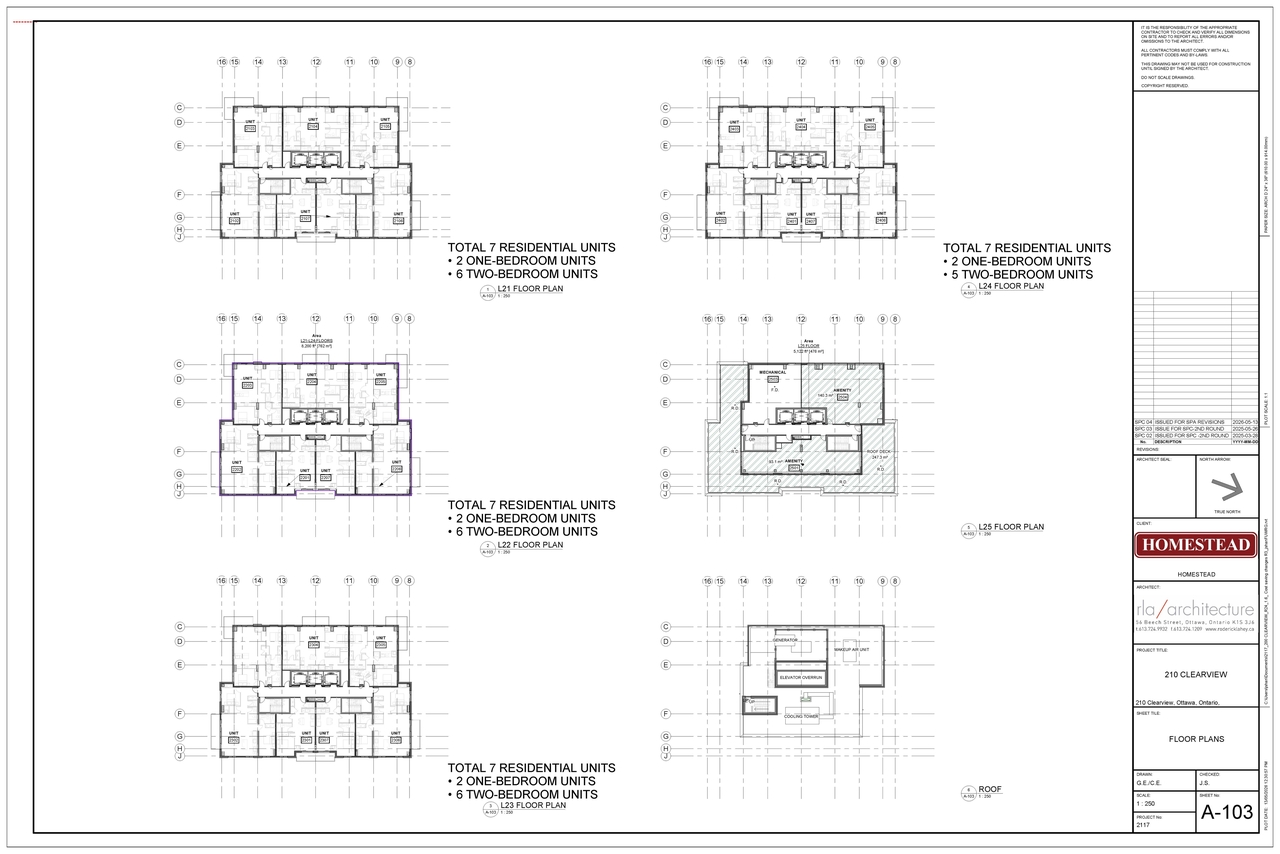 Floor plan for project from page 4 of the file '2026-05-19 - Floor Plans & Building Elevations - D07-12-24-0138'