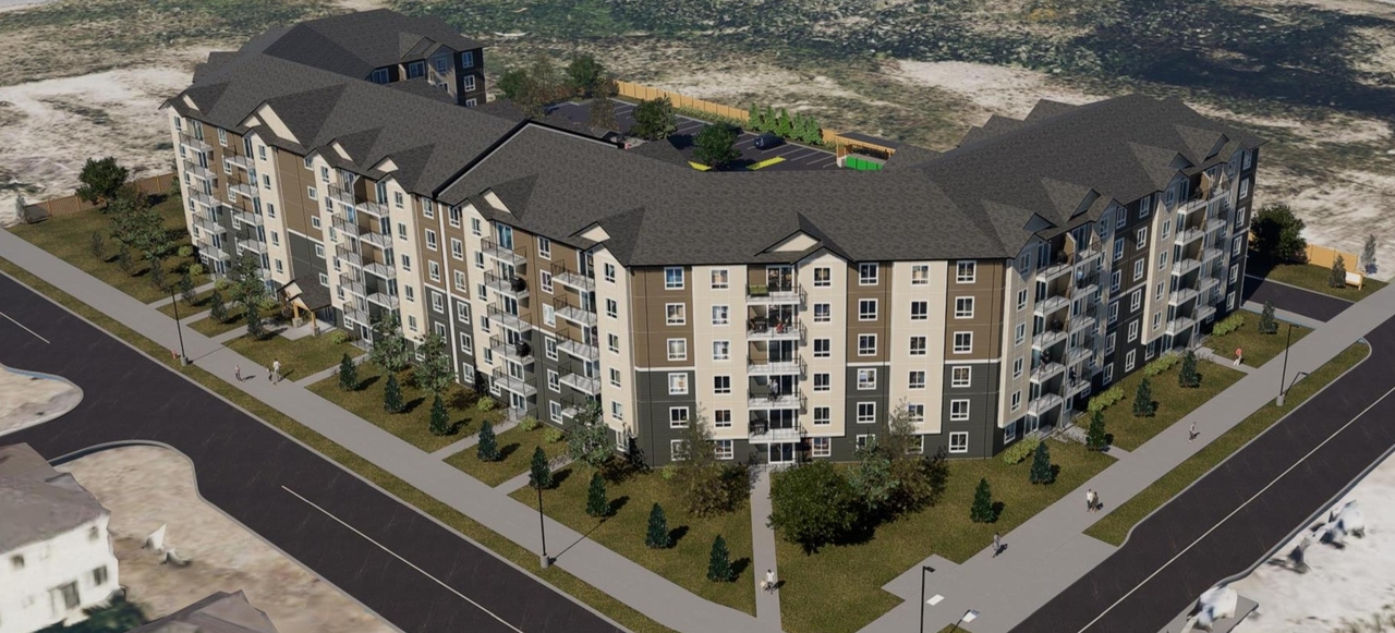 Rendering of building from page 1 of the file '2024-11-04 - Design Brief - D07-12-24-0140'