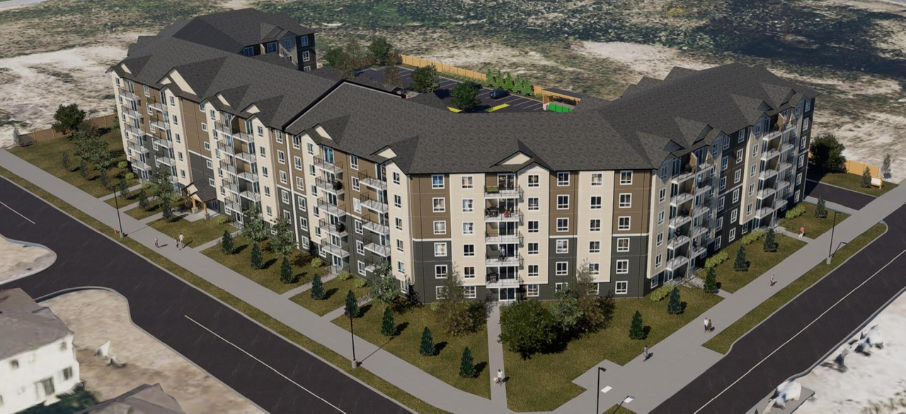 Rendering of building from page 1 of the file '2024-11-04 - Design Brief - D07-12-24-0140'