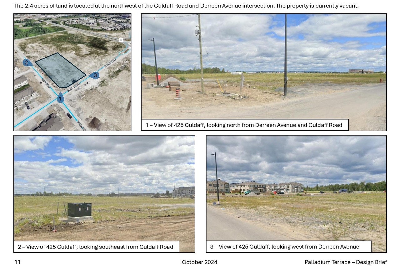 Construction site plan for project from page 12 of the file '2024-11-04 - Design Brief - D07-12-24-0140'