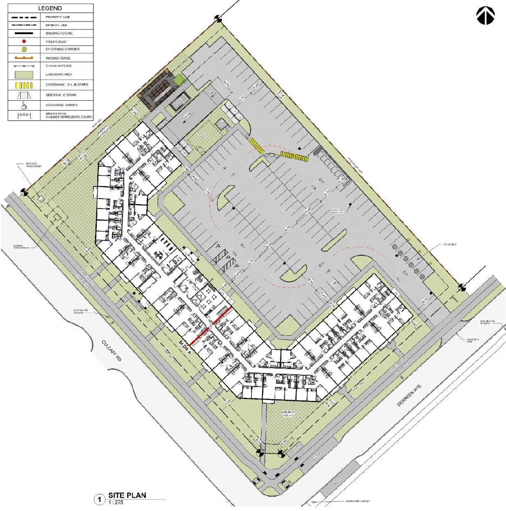 Construction site plan for project from page 20 of the file '2024-11-04 - Design Brief - D07-12-24-0140'