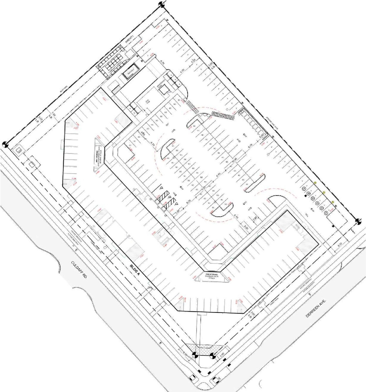 Construction site plan for project from page 24 of the file '2024-11-04 - Design Brief - D07-12-24-0140'