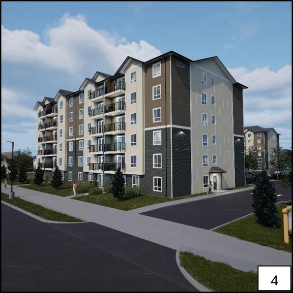 Rendering of building from page 27 of the file '2024-11-04 - Design Brief - D07-12-24-0140'