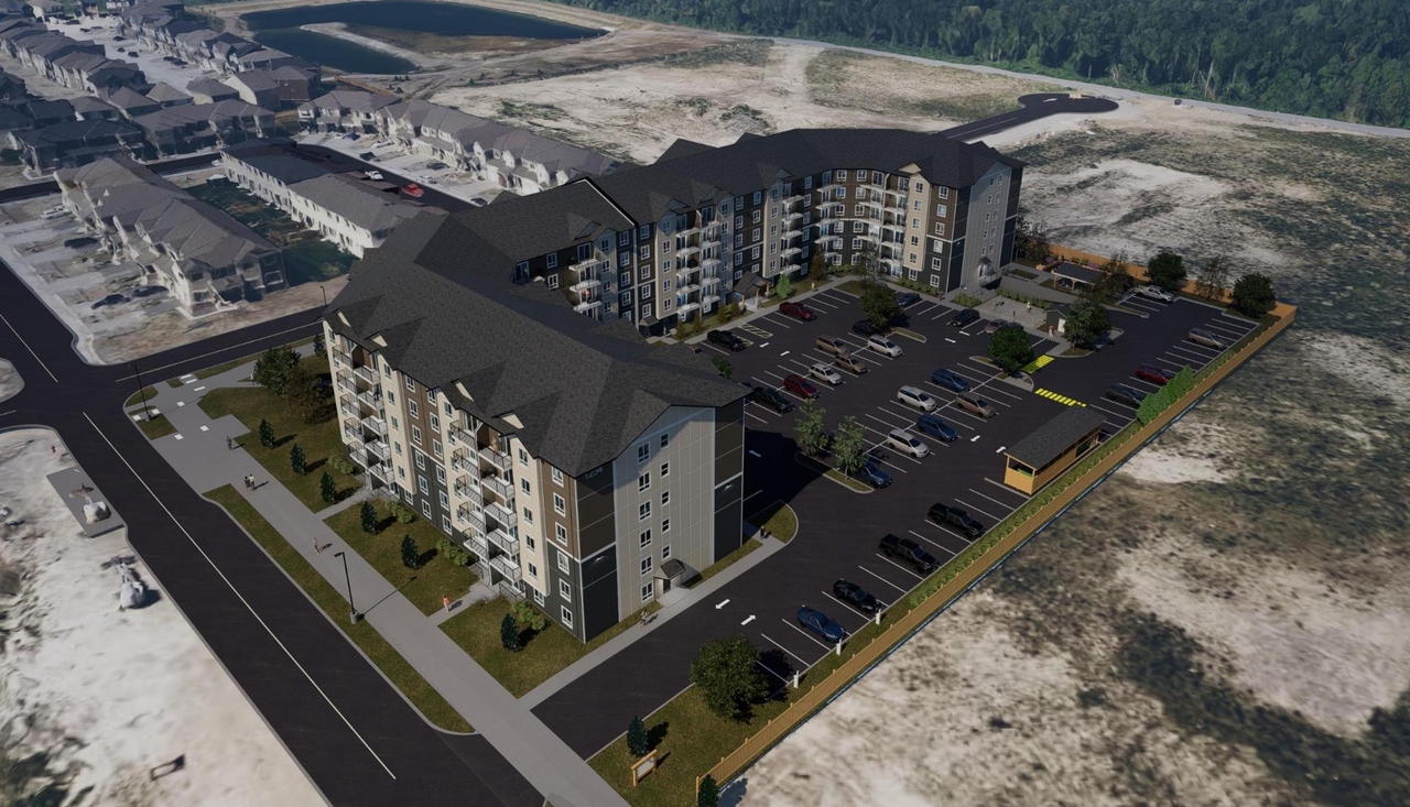 Rendering of building from page 5 of the file '2024-11-04 - Design Brief - D07-12-24-0140'