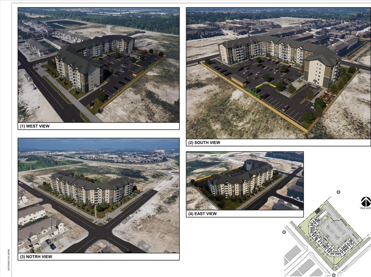 Rendering of building from page 1 of the file '2025-03-03 - SURROUNDING AREA PERSPECTIVE - D07-12-24-0140'