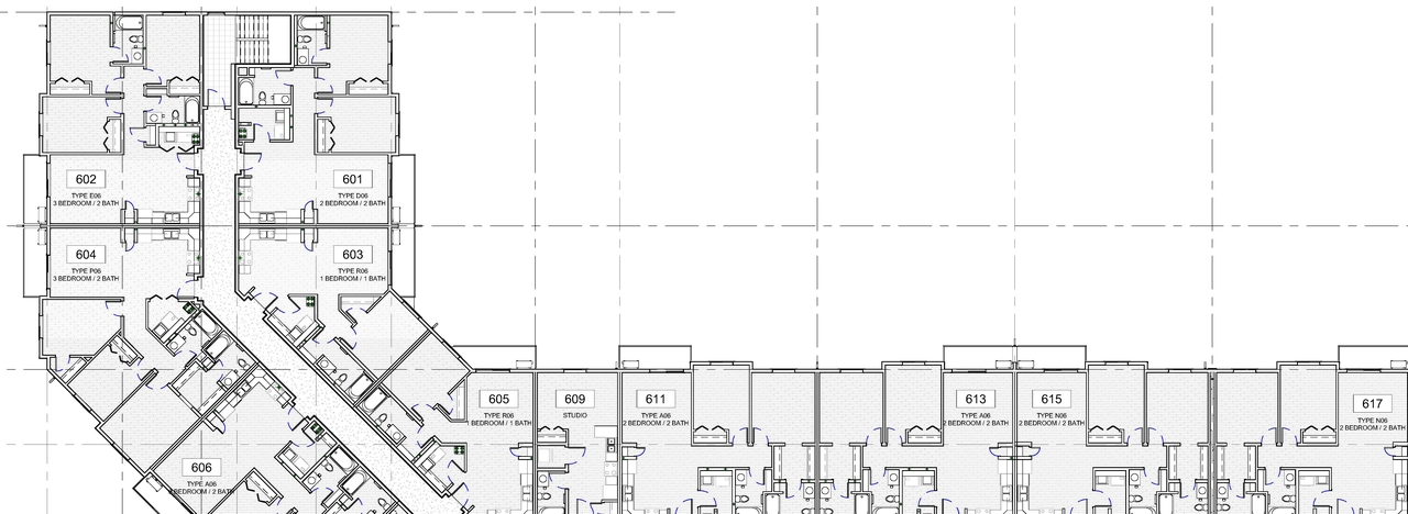 Construction site plan for project from page 1 of the file '2025-03-03 - SIXTH FLOOR PLAN - D07-12-24-0140'