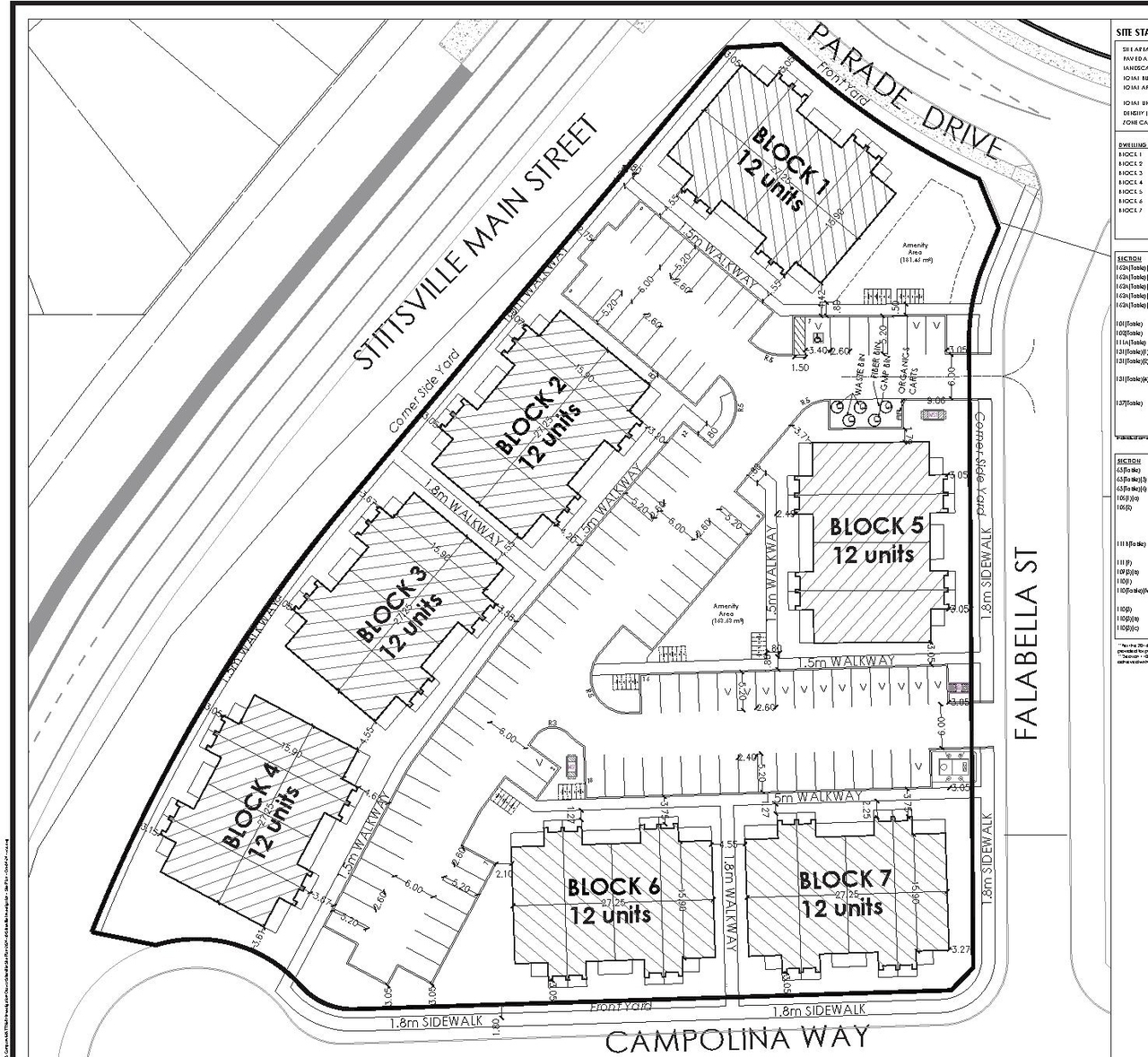 Construction site plan for project from page 17 of the file '2024-11-04 - Urban Design Brief - D07-12-24-0142'