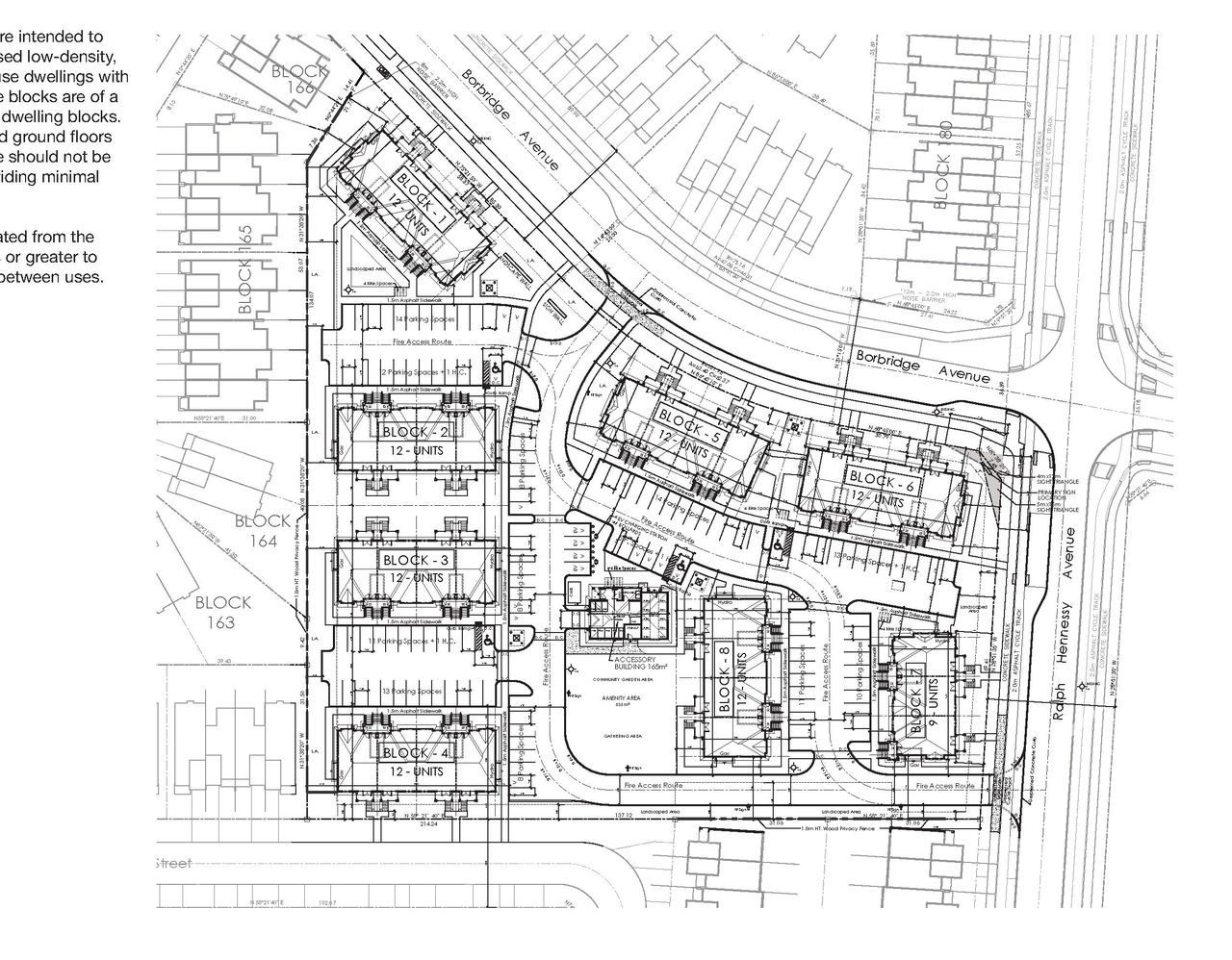 Construction site plan for project from page 23 of the file '2025-02-26 - Urban Design Brief - D07-12-24-0147'