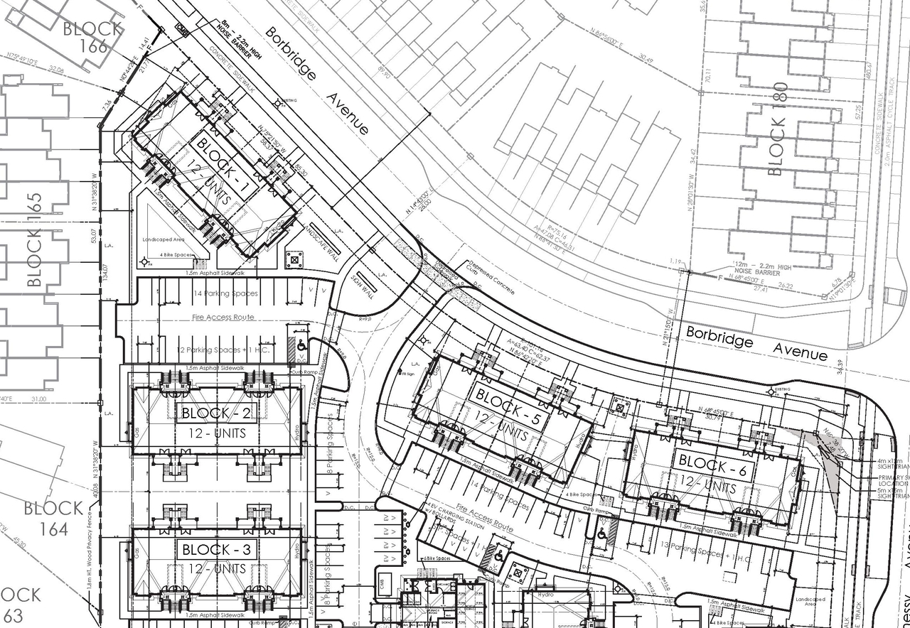 Construction site plan for project from page 23 of the file '2025-02-26 - Urban Design Brief - D07-12-24-0147'