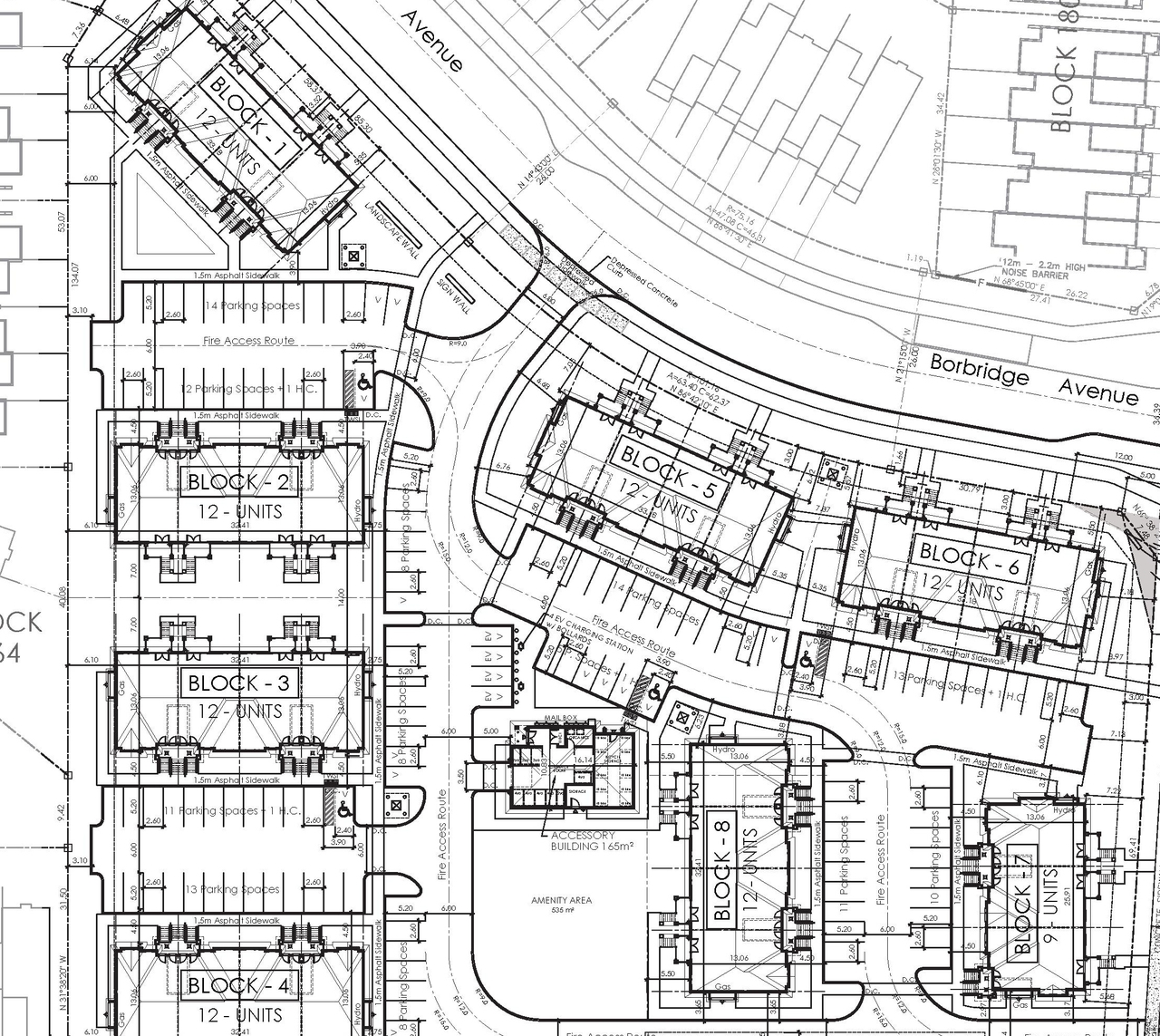 Construction site plan for project from page 23 of the file '2024-11-14 - Urban Design Brief - D07-12-24-0147'