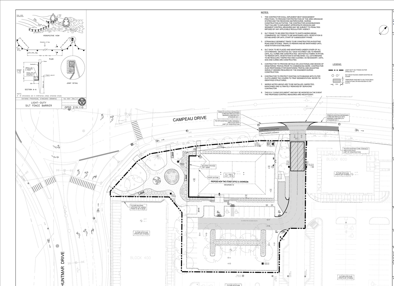 Construction site plan for project from page 100 of the file '2025-03-10 - Design Brief - D07-12-24-01481'