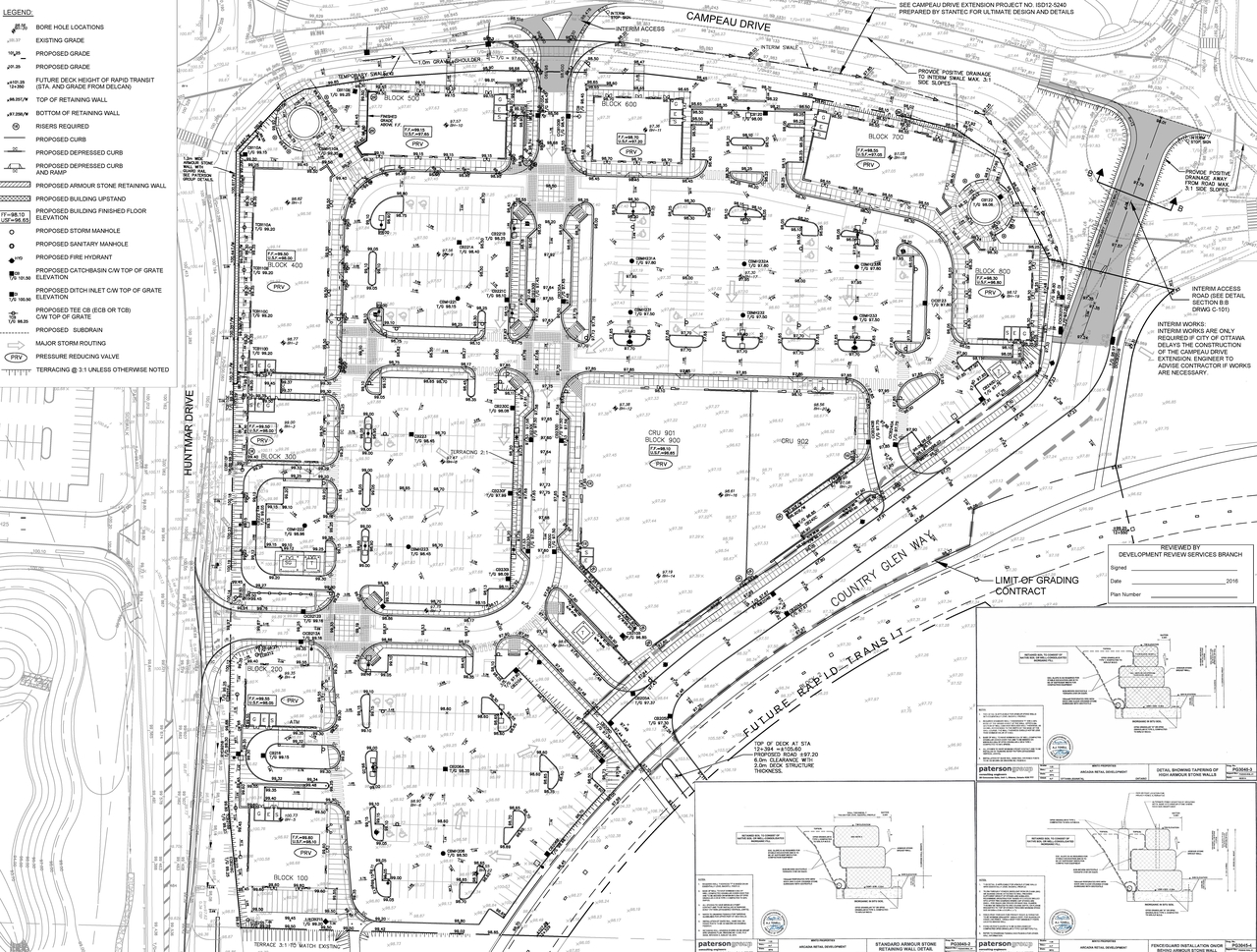 Construction site plan for project from page 101 of the file '2025-03-10 - Design Brief - D07-12-24-01481'