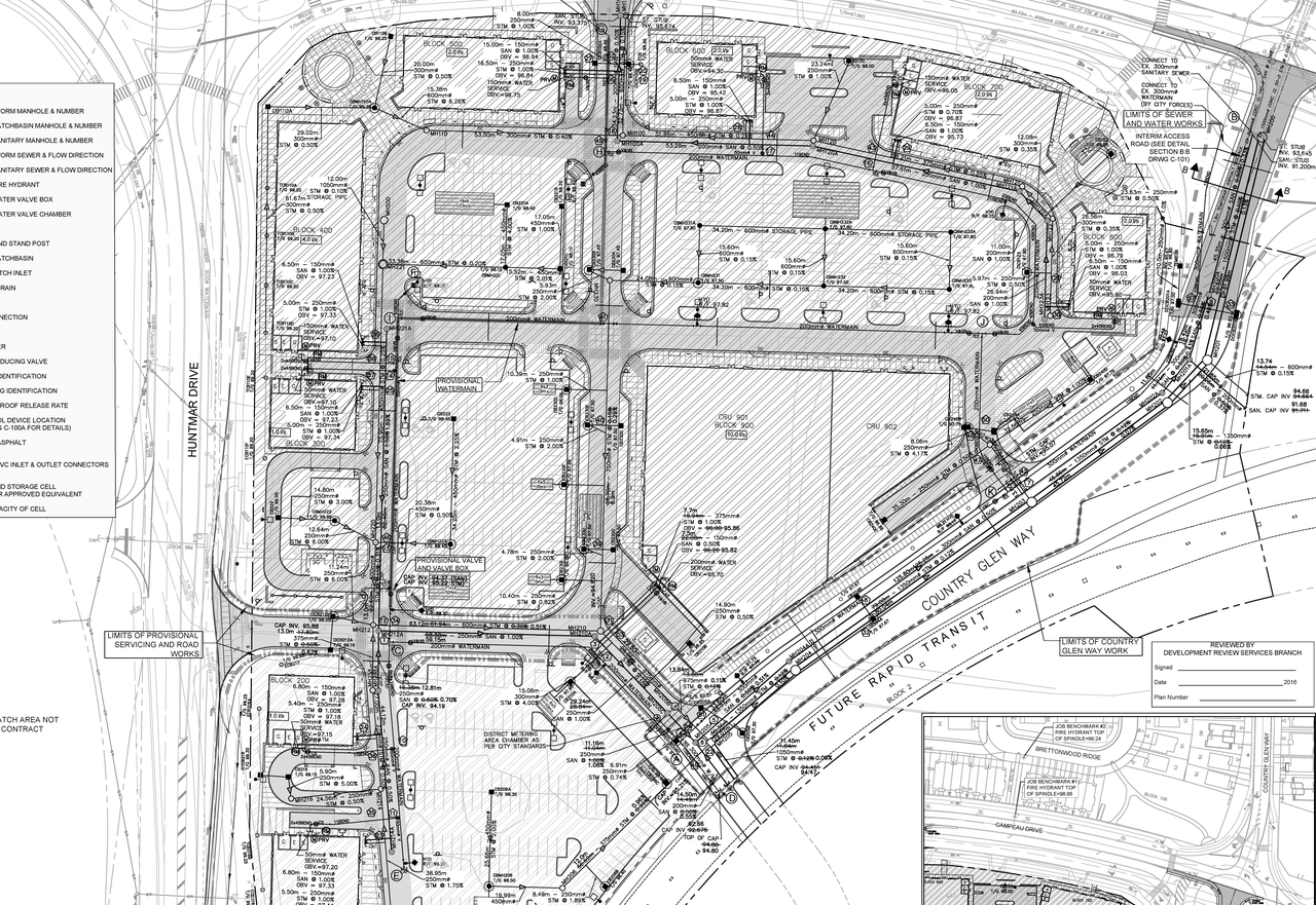 Construction site plan for project from page 32 of the file '2025-03-10 - Design Brief - D07-12-24-01481'