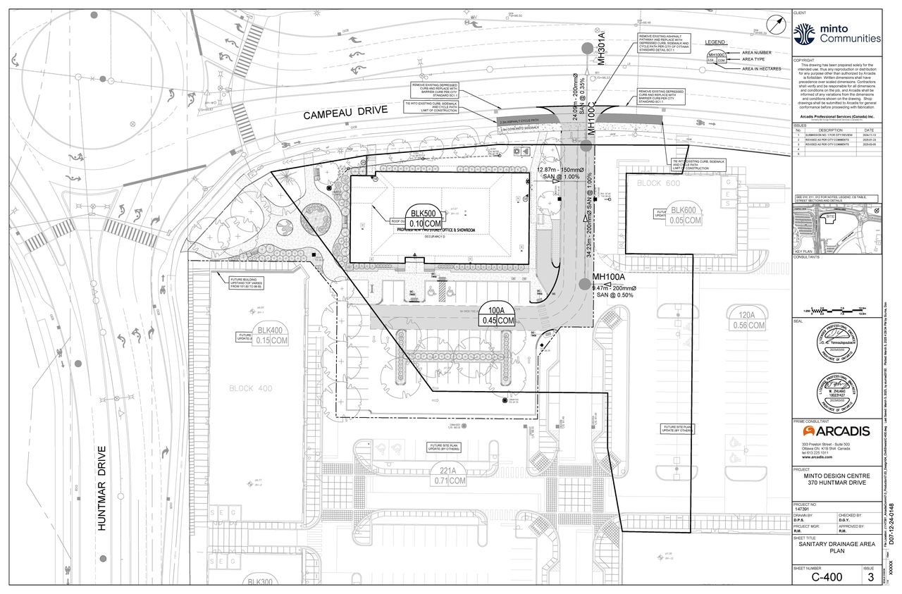 Construction site plan for project from page 67 of the file '2025-03-10 - Design Brief - D07-12-24-01481'