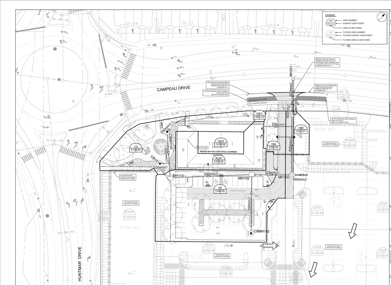 Construction site plan for project from page 75 of the file '2025-03-10 - Design Brief - D07-12-24-01481'