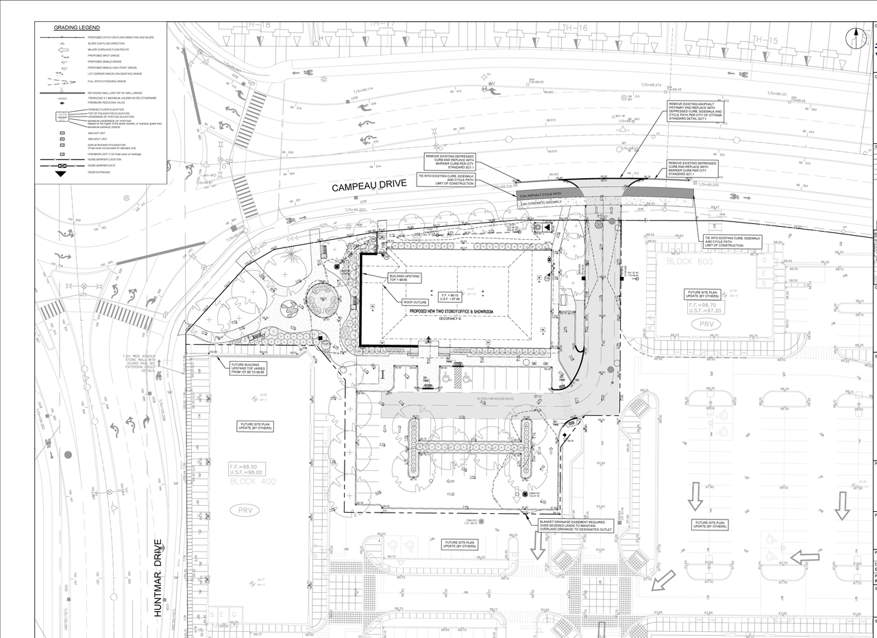 Construction site plan for project from page 99 of the file '2025-03-10 - Design Brief - D07-12-24-01481'