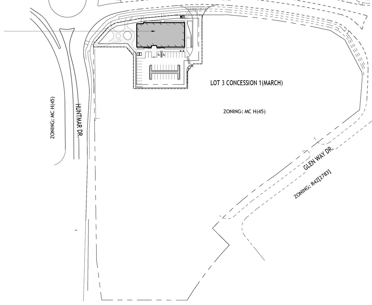 Construction site plan for project from page 29 of the file '2024-11-14 - Design Brief - D07-12-24-0148'