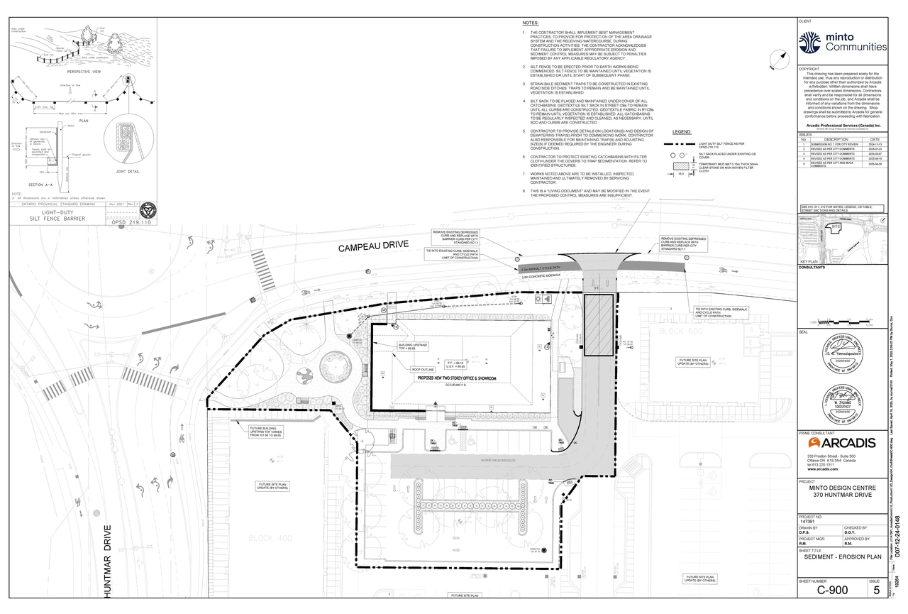 Construction site plan for project from page 102 of the file '2025-05-02 - Design Brief - D07-12-24-0148'