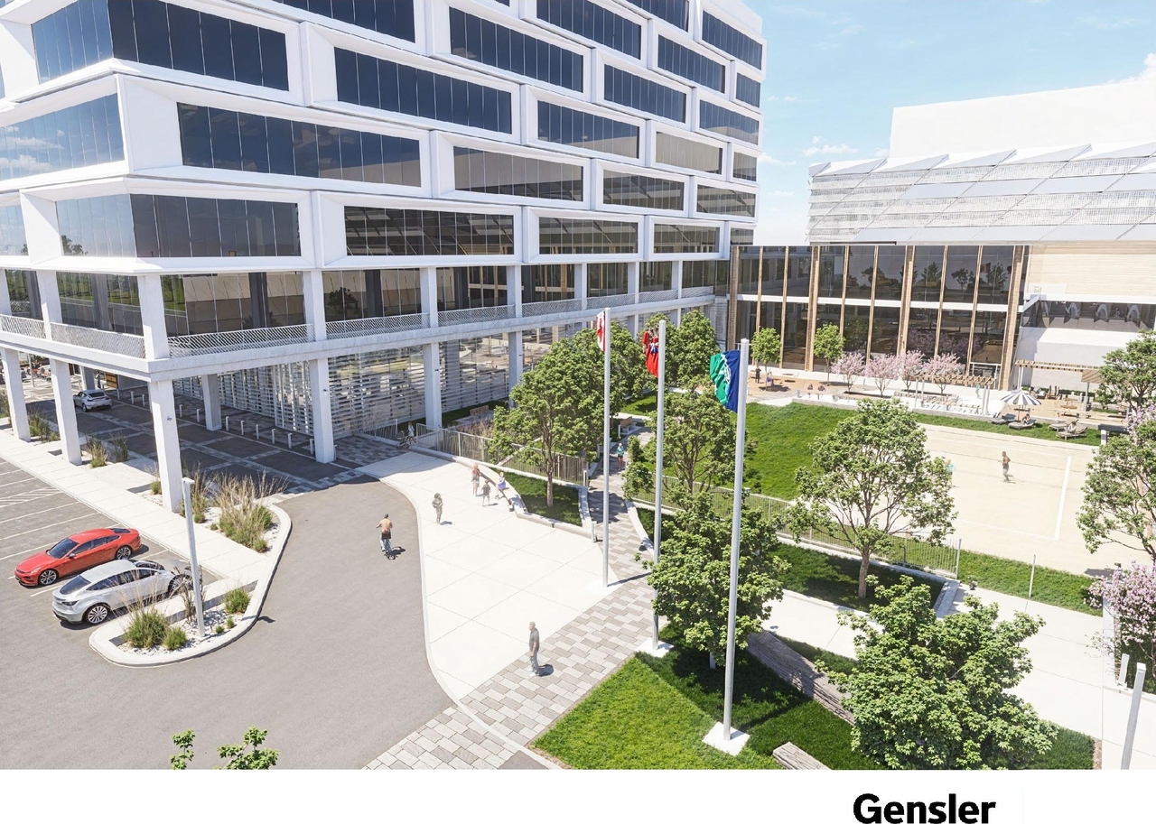 Rendering of building from page 13 of the file '2024-11-15 - Design Brief - D07-12-24-0149'