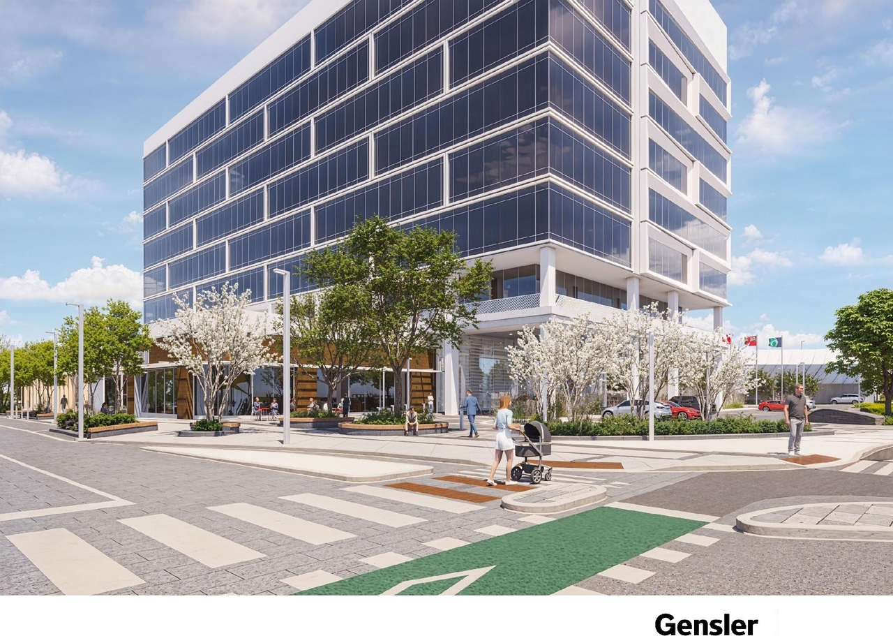 Rendering of building from page 39 of the file '2024-11-15 - Design Brief - D07-12-24-0149'