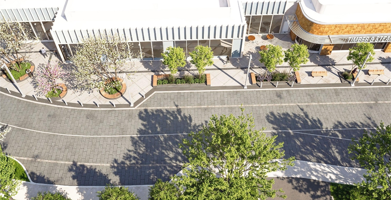 Rendering of building from page 42 of the file '2024-11-15 - Design Brief - D07-12-24-0149'