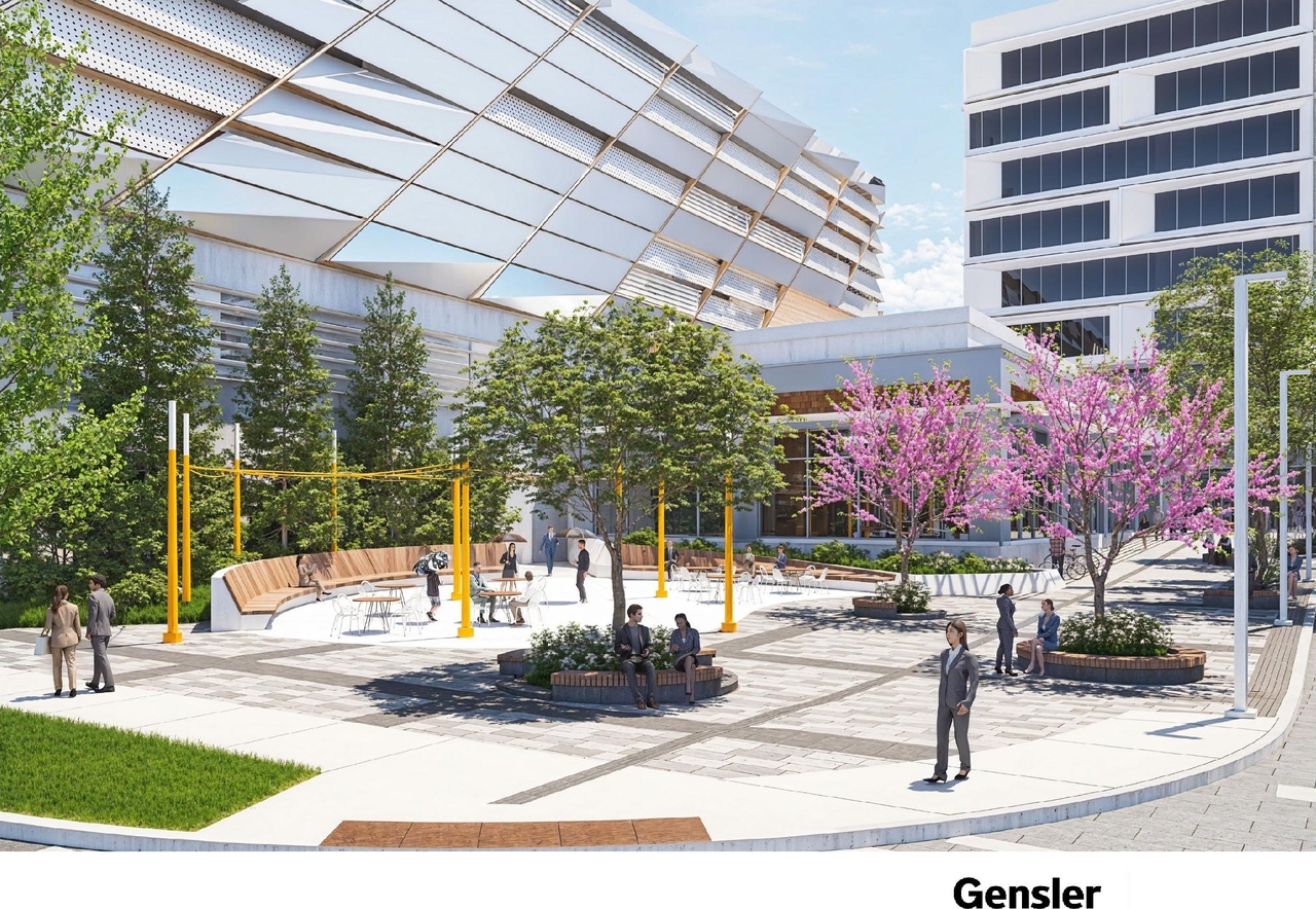 Rendering of building from page 47 of the file '2024-11-15 - Design Brief - D07-12-24-0149'