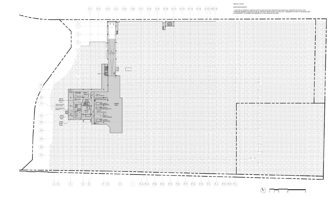 Construction site plan for project from page 75 of the file '2024-11-15 - Design Brief - D07-12-24-0149'
