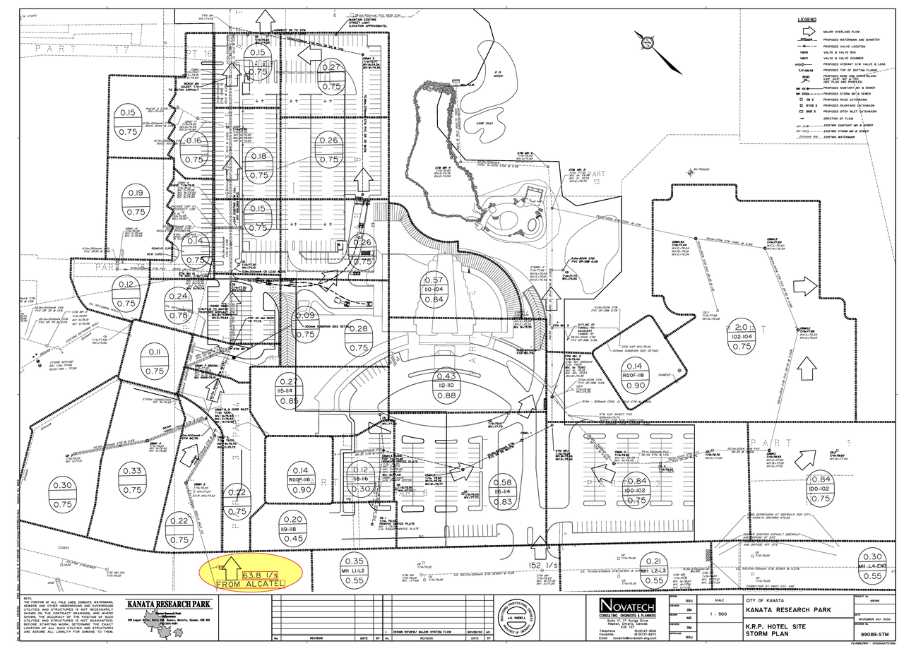 Construction site plan for project from page 61 of the file '2025-08-08 - Sanitary and Storm Trunk Sewer Design Brief - D07-12-24-0149'