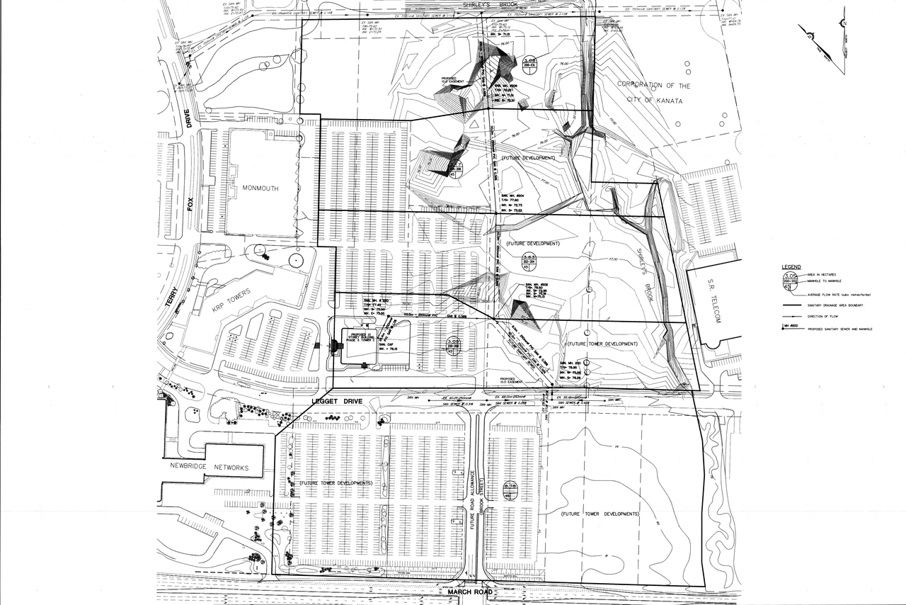 Construction site plan for project from page 57 of the file '2024-11-15 - Sanitary and Storm Trunk Sewer Design Brief - D07-12-24-0149'