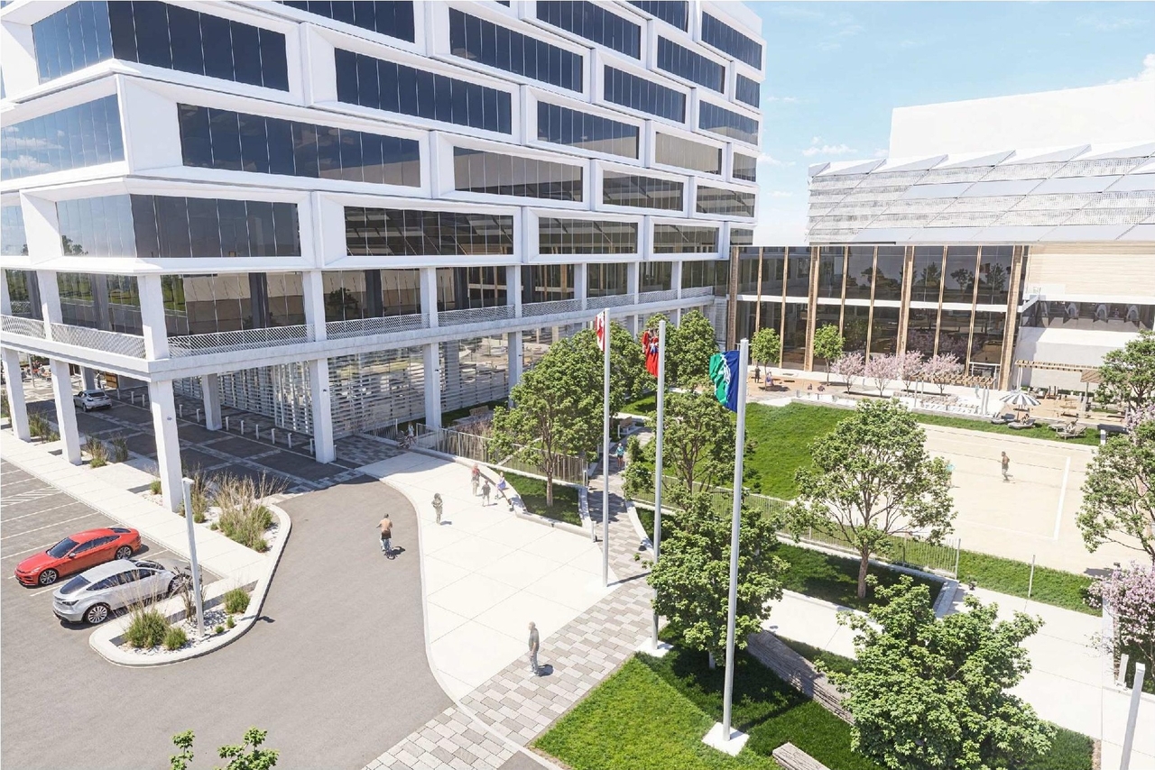 Rendering of building from page 13 of the file '2025-01-10 - Design Brief - D07-12-24-0149'