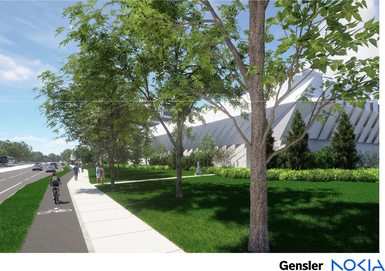 Rendering of building from page 72 of the file '2025-01-10 - Design Brief - D07-12-24-0149'