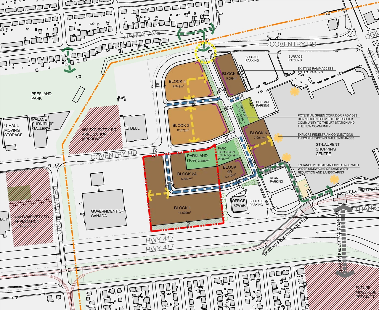 Construction site plan for project from page 27 of the file '2025-05-02 - Urban Design Review Panel Report - D07-12-24-0151'